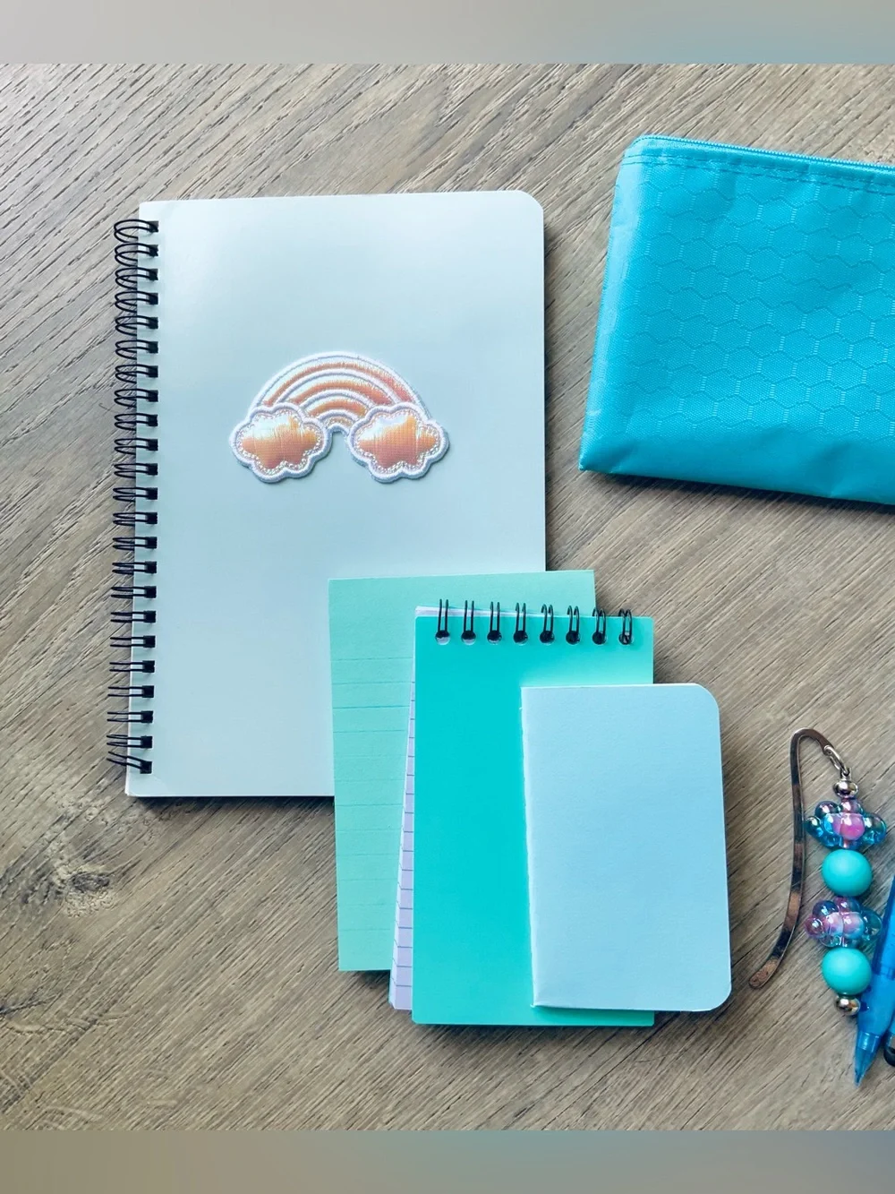 NEW📚 Handcrafted Stationery Set w/ Beaded Stylus Pen & More